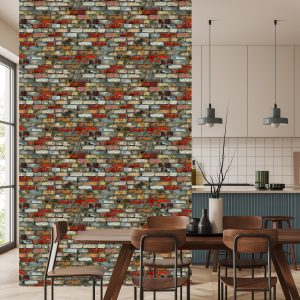 Papier Peint Effet 3D De Brique – Image 4