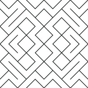 Papier Peint Motif Géométrique Noir Et Blanc – Image 1