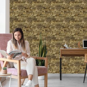 Papier Peint Brique De Pierre - Effet 3D – Image 7