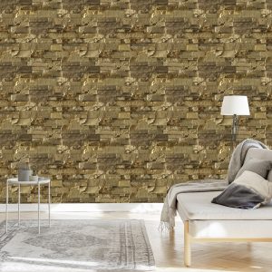 Papier Peint Brique De Pierre - Effet 3D – Image 3