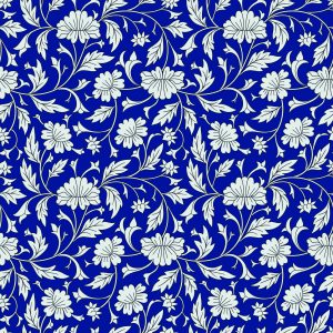Papier Peint Motif Floral Expressif Dans Un Style Rétro – Image 1