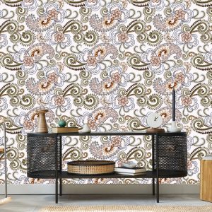 Papier Peint Motif Cachemire Coloré – Image 5