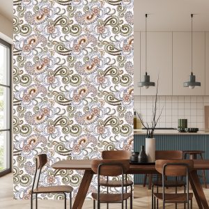 Papier Peint Motif Cachemire Coloré – Image 4