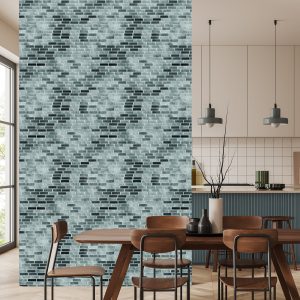 Papier Peint Effet De Mur De Briques Grises Modernes – Image 4