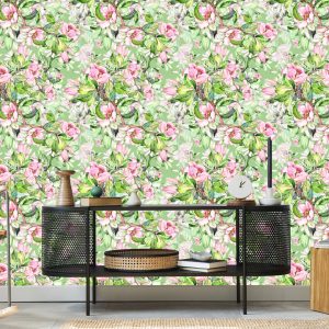 Papier Peint Fleurs De Printemps Peintes À L'aquarelle – Image 5