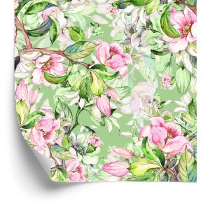 Papier Peint Fleurs De Printemps Peintes À L'aquarelle – Image 2