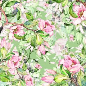 Papier Peint Fleurs De Printemps Peintes À L'aquarelle – Image 1