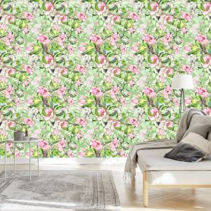 Papier Peint Fleurs De Printemps Peintes À L'aquarelle – Image 3