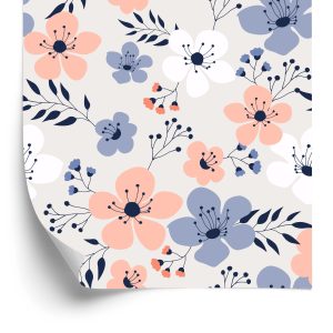 Papier Peint Fleurs Printanières Colorées – Image 2