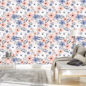 Papier Peint Fleurs Printanières Colorées – Image 3