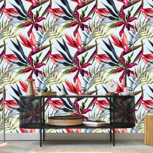 Papier Peint Fleurs Et Feuilles Tropicales – Image 5