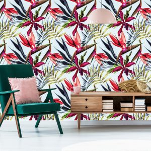 Papier Peint Fleurs Et Feuilles Tropicales – Image 6