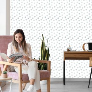 Papier Peint Points Peints En Gris – Image 7