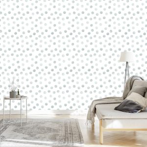 Papier Peint Points Peints En Gris – Image 3