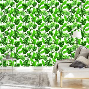 Papier Peint Monstera Et Feuilles De Palmier – Image 3