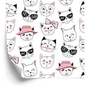 Papier Peint Pour Les Enfants - Chats Drôles – Image 2