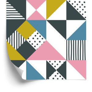 Papier Peint Géométrique - Triangles Colorés – Image 2