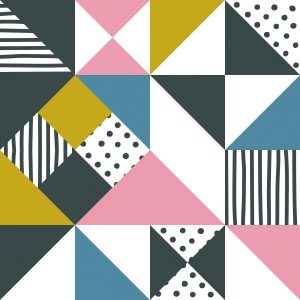 Papier Peint Géométrique - Triangles Colorés – Image 1