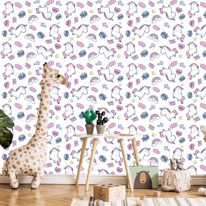 Papier Peint Pour Les Enfants - Licornes Endormies – Image 5