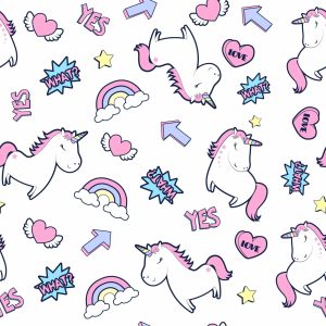 Papier Peint Pour Les Enfants - Licornes Endormies – Image 1