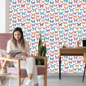 Papier Peint Pour Les Enfants - Papillons Mignons – Image 7
