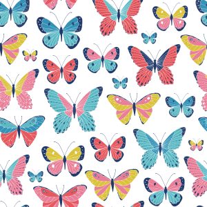 Papier Peint Pour Les Enfants - Papillons Mignons – Image 1