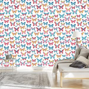 Papier Peint Pour Les Enfants - Papillons Mignons – Image 3