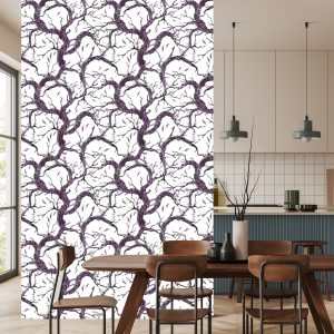 Papier Peint Branches D'arbres Dessinées À La Main – Image 4