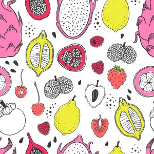 Papier Peint Pour La Cuisine - Fruits Exotiques – Image 1