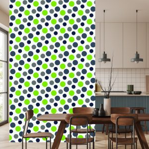 Papier Peint Points Gris Et Verts – Image 4