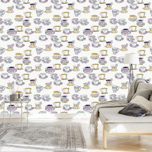 Papier Peint Pour Les Tasses Colorées De Cuisine – Image 3