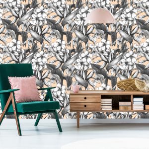 Papier Peint Belles Fleurs Exotiques – Image 6