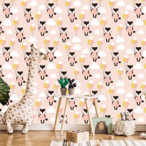 Papier Peint Pour Les Enfants - Chats Parmi Les Nuages – Image 5