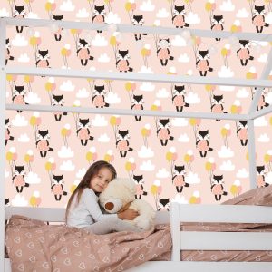 Papier Peint Pour Les Enfants - Chats Parmi Les Nuages – Image 7