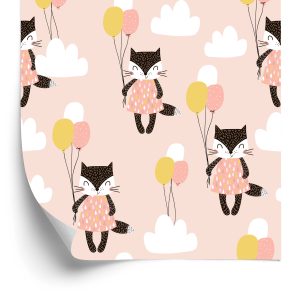 Papier Peint Pour Les Enfants - Chats Parmi Les Nuages – Image 2