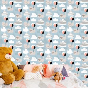 Papier Peint Pour Les Enfants - Chats Et Ballons – Image 6