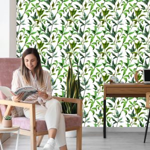 Papier Peint Feuilles D'aquarelle – Image 7