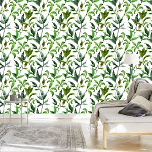 Papier Peint Feuilles D'aquarelle – Image 3