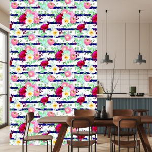 Papier Peint Renoncule Pivoines Roses Et Brunie – Image 4