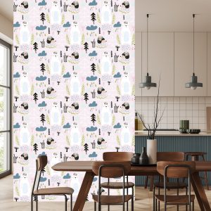 Papier Peint Pour Les Enfants - Animaux De La Forêt – Image 4