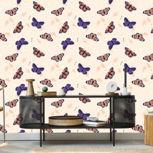 Papier Peint Pour Les Enfants - Papillons Colorés – Image 5