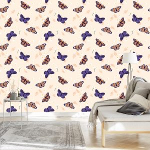 Papier Peint Pour Les Enfants - Papillons Colorés – Image 3