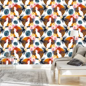 Papier Peint Perroquets, – Image 3