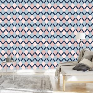 Papier Peint Géométrique - Diamants Colorés – Image 3