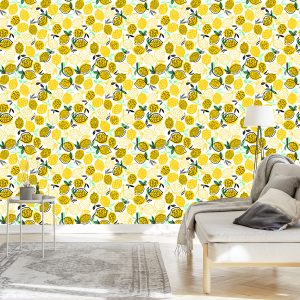 Papier Peint Pour La Cuisine - Des Citrons À La Scandinave – Image 3