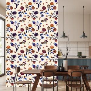 Papier Peint Motif Floral Folklorique – Image 4