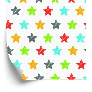Papier Peint Pour Les Enfants - Étoiles Colorées – Image 2
