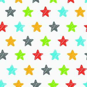 Papier Peint Pour Les Enfants - Étoiles Colorées – Image 1