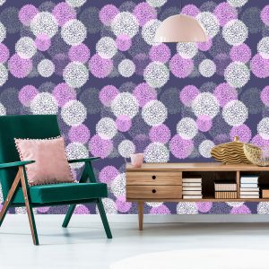 Papier Peint Motif Floral Coloré – Image 6