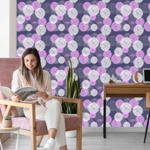 Papier Peint Motif Floral Coloré – Image 7